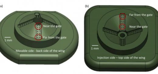 3D componet with micro pillars